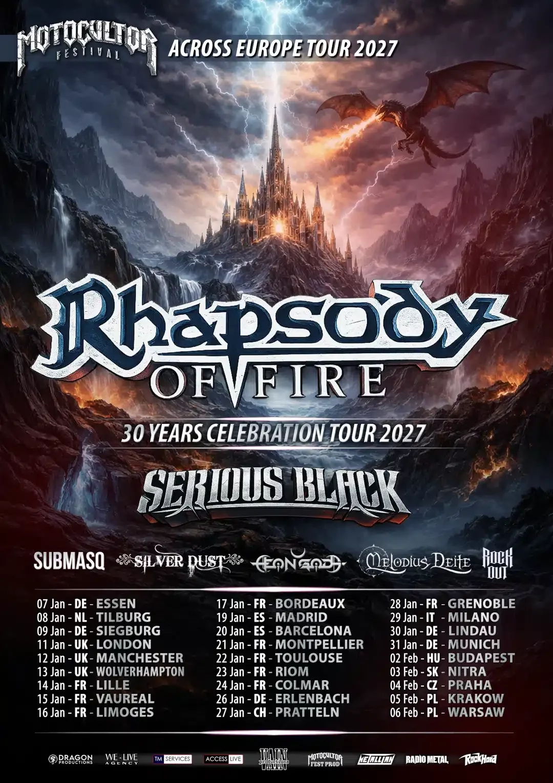 Across Europe Tour 2027
